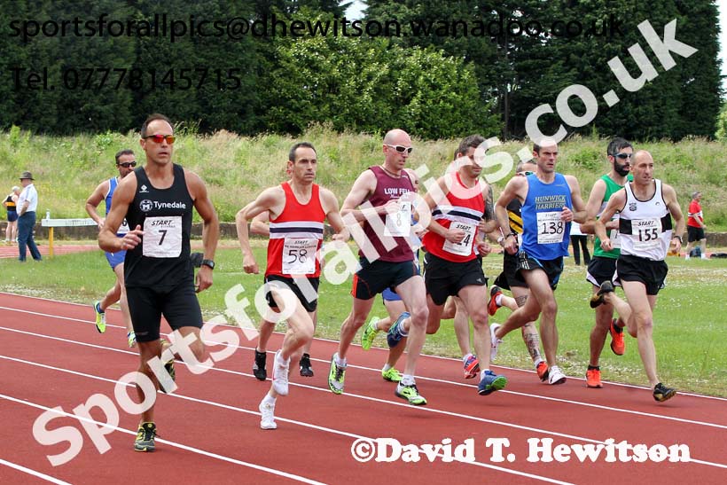 1500 metres, North East Masters Champs, Monkton Stadium,  Jarrow. Photo: David T. Hewitson/Sports for All Pics